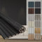 HEXIM Akustikpaneele Holz 278x60cm - Holzpaneele Wand Lamellenwand flexibel MDF Wandpaneele TV Wandverkleidung Holzwand Deko schwarz (6 Paneele / 10,02 m² Black Edition - AP12)