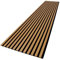 wohnartig® Akustikpaneele 1,485m² - 275cm x 54cm* set - (set = 2 Stück 275cm x 27cm) | Farbe: Buche 206 | Wandverkleidung | Lamellenverkleidung | Akustikpaneel | Wandpaneele auf filz | Akustikfilz