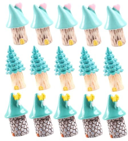 HOOTNEE 15stücke Teiliges Miniatur Resin Deko Für Mikrolandschaft Handgefertigte Gartenornamente Für Hochzeit Und Urlaub Wetterfest Und Geruchlos
