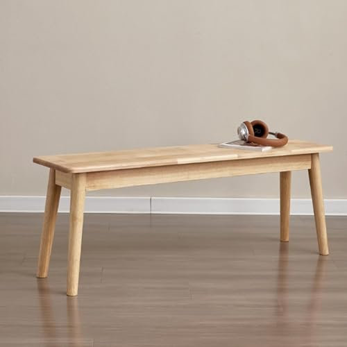 WXZXWXZX Sitzbank Massiv-Holz Eckbank Esszimmer Hocker Holzbank Bank Flur Esszimmerbank Bettbank Essbank Gartenbank Fußhocker Garderobenbank für Wohnzimmer Schlafzimmer Eingang Garderobe(100cm(39in))