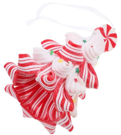 MAGICLULU Einzigartiger Christbaumschmuck Aus Ton Weihnachtsdekoration Weihnachtsbaum-förmiges Ornament Für Weihnachtsfeiern Dekoratives Hängeornament