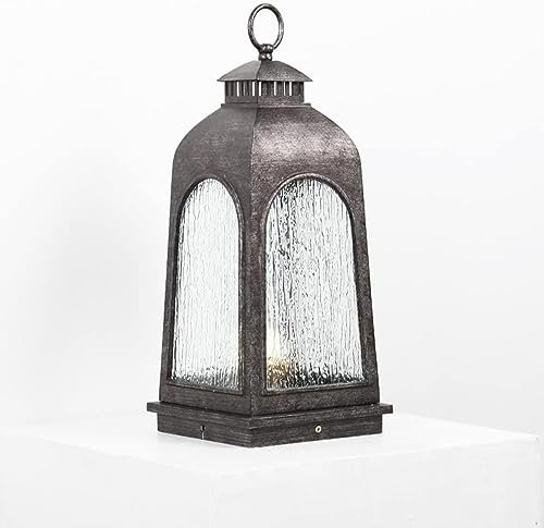 Lámparas Resistentes Para Postes De Terraza, Estilo Rústico Americano, Para Jardín, Columna, Exterior, Impermeables, De Aluminio, E27, Estilo Vintage, Para Caminos, Postes, Faroles Para Piscinas, Port