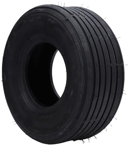 Fydun Pneu Tubeless Robuste 15x6.00-6, 4 Plis Antidérapants, 6 Pouces, pour Tondeuse à Gazon, Chariot, Tracteur, Brouette