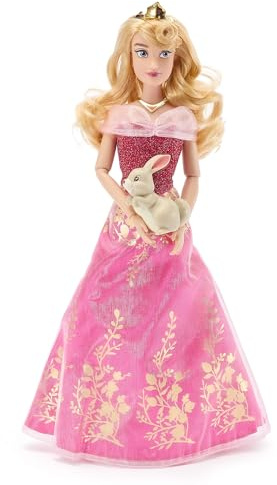 Disney Store Official - Dornröschen - Aurora - Klassische Puppe für Kinder - 30 cm/12 - Voll beweglich mit glitzerndem Kleid in Rosa und Pink, goldfarbenem Haar und Überraschungsfreund - Ab 3 Jahren