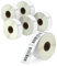 BETCKEY - 6 Rollen 11352 Selbstklebende Etiketten Kompatibel mit DYMO S0722520, 25mm x 54mm, 3000 Adressetiketten für LabelWriter 450, 4XL NICHT passend 550 oder 5XL