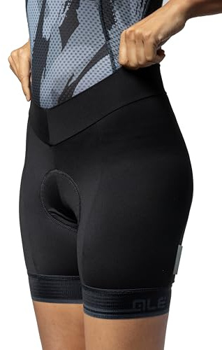 Alé Cycling Women's Pragma Classico RL Cycling Shorts – Soft Hand Fabric, 18cm Short‑Leg Cut, Comfort Waistband, 50mm Leg Stability System, W4HF Pad, Lightweight & Breathable
