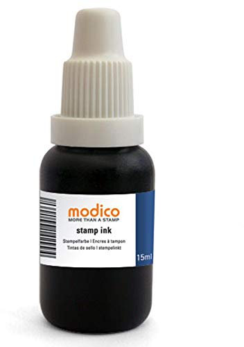 modico Office Stempelfarbe, Nachfüllfarbe, 15 ml, Farbe: Blau