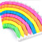 FANDAMEI 12 Pack Neon Index Flags - 1920 pcs Multicolour Index Tab Sticky Page Markers, Rectangle & Arrow Coloured Tabs, Translucent Sticker Tabs Note Flags with 12 cm Ruler for Book as Reading Label