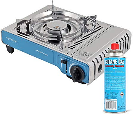 Kartuschenkocher | Gaskocher | Camp Bistro DLX | 2200W | Edelstahl | 1x Butan