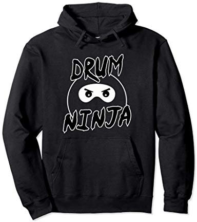 Drum Ninja - Batteur de nouveauté Sweat à Capuche