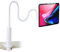 ZUSLAB Support de Tablette et Smartphone Pliable-Bras Flexible 360 Clip De Montage Support Blanc