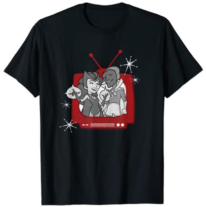 Marvel WandaVision Wanda & Vision Retro TV T-Shirt