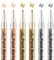 JEFFNIUB Acrylic Paint Pens Gold,Silver,Rose Gold Paint Markers for Canvas, Rocks, Wood, Fabric, Glass, Black Paper, DIY Craft Supplies Metallic Acrylic Paint Pens