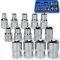 Douille Torx Femelle 14 Pièces,E4 - E24 sur rail 1/4, 1/2, 3/8,Coffret Douille Torx Femelle, Outil Pour écrou
