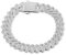 Halukakah Platin Plattiert Kubanischer Diamant Gliederarmband Für Männer - Über 300 Labor Diamanten Handset - Breite 12mm Länge 20cm - Mit Geschenkbox