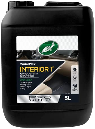 Turtle Wax Interior 1 Shampoo Pro Valeting Car Care 5L