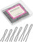 JASVERLIN U-förmige Haarnadeln schwarz sortierte Größe, kleine lange U Bobby Pin für Bun Bunheads Hochzeit Frisuren Updo Zubehör Frauen Mädchen 150pcs