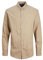 JACK & JONES Jjegingham Twill Shirt L/S Noos Chemise, Crockery/Detail:/Solid/Slim Fit, m Hommes