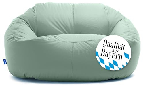 Bruni Lounge Sitzsack-Sofa in Minzgrün – Indoor und Outdoor XXL Sitzsack-Lounge, Couch für 1-2 Personen