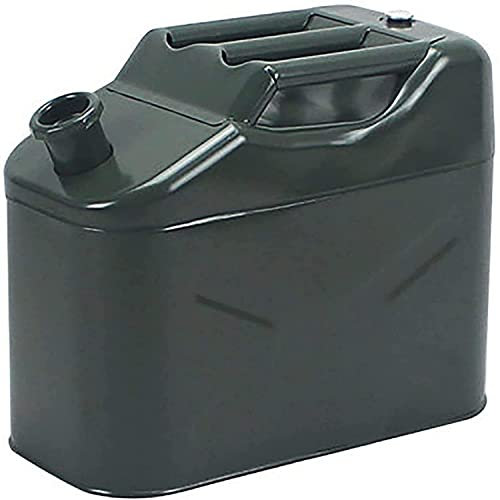 Bidon Essence des Jerrycans Portable Automobile Baril D'huile De Rechange Antistatique Vertical Épaissi Baril D'huile Bidon D'essence Métal ArmyGreen Réservoirs De Carburant Jerrycan (Size : 10l)
