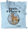 Kiddle-Design Hundemama Tasche Blau Personalisiert Foto Geschenk Hundebesitzer Hundeliebhaber Hundehalter Frau Dog Mom Hundefreund Haustier Jutebeutel