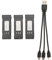 RC-Drohnen-Lithium-Akku für E58 L800 JY019 S168 und Andere Ferngesteuerte Flugzeuge mit 3-in-1-Ladekabel, Lange Akkulaufzeit, Quadcopter-Ersatzzubehör (600 mAh)