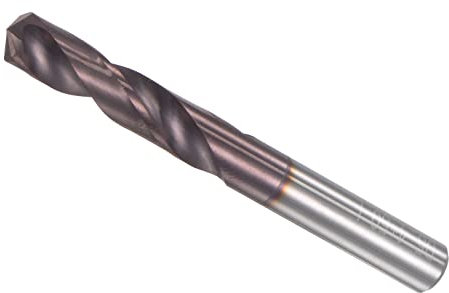 CoCud Foret Carbure Monobloc Foret, 5,4mm Diamètre, AlTiSin Revêtu K45/P10 Tungstène Carbure Torsion Forets Forage - (Applications: pour Acier trempé Inox Acier Alliage), 1 Pcs