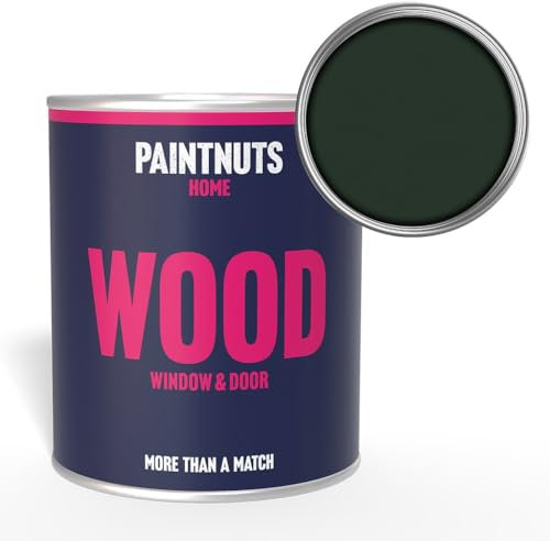PaintNuts Wood Window & Door Paint - RAL-6009 - FIR GREEN Gloss 250ml Tin