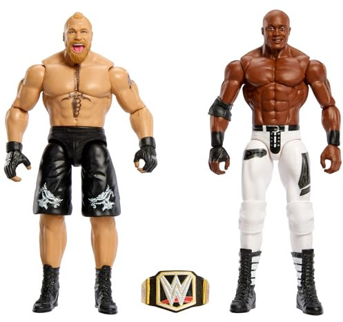 Mattel WWE Actionfigur 2er-Pack Championship Showdown Battle Pack mit WWE Championship-Gürtel HTW05