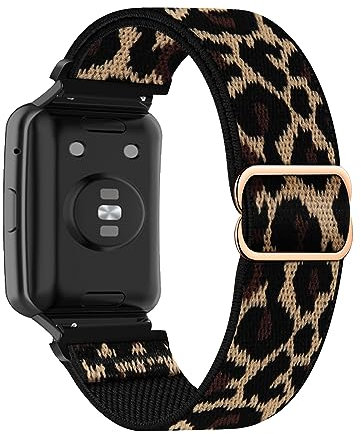 LXURY Nylon Armbänder für Huawei Watch Fit 2 - Elastisches Sport Loop Band, Verstellbares Dehnbares Ersatzarmband Kompatibel mit Uhrenarmband (S)