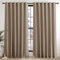 PONY DANCE Blackout Mocha Curtains for Bedroom - Thermal Insulated Curtains with Eyelet 2 Panels, 90 Inch Width x 90 Inch Drop Noise Reducing Energy Saving Drapes for Living Room/Hotel