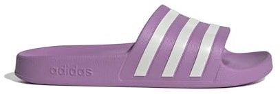 adidas Mujer Adilette Aqua Slides, preloved purple/off white/grey two, 38 EU