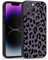SCORPIFY for iPhone 13 Pro Case with Black Clear Leopard Cheetah Design, Cute Clear Phone Cover for Women Girls, [10FT MIL-Grade Drop Protection] [Non Yellowing] Slim Bumper with Stylish Pattern