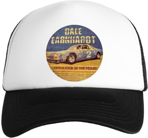 Jinbetee Vintage 1979 Dale Earnhardt Weiße Kinder Baseball Cap Unisex Snapback