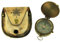 NKlaus Vintage Kompass mit Deckel und Ring aus Messing, 5cm – Maritime Zierde, Sammlerobjekt 15949