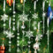 20 Stück Weihnachtsdeko Christbaumschmuck, Acryl Schneeflocke Eiszapfen Tropfen Baumschmuck für Weihnachtsbaumdeko, Winterdeko, Schneeflocke Baumschmuck Weihnachten