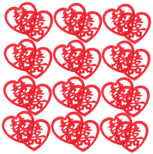PRETYZOOM Happy Word Hochzeitsbett- – 150 Stück Mini-vlies-dekorkonfetti Für Brautparty-Dekorationen