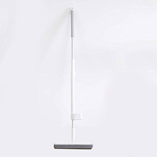 Fregona plegable de 180° para limpieza de suelos, se puede guardar en posición vertical, cambio de clic de algodón de goma, fregona para lavar a mano con carcasa, práctica para uso en seco y húmedo