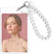 1 porte-carte photo Kpop en acrylique transparent de 10,3 x 6,5 cm - Porte-clés transparent pour carte d'identité, carte de crédit, carte bancaire, carte de bus, carte d'étudiant