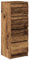 vidaXL Sideboard Altholz-Optik 37,5x35x99 cm Holzwerkstoff, Kommode, Schrank, Flurschrank, Anrichte, Küchenschrank, Wohnzimmerschrank, Wohnzimmermöbel