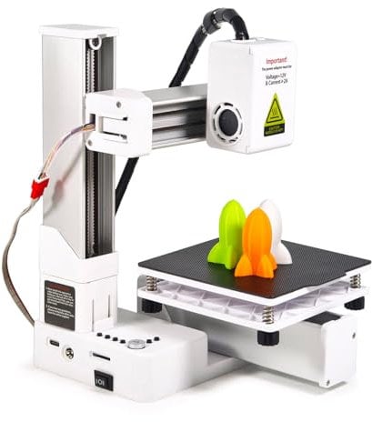 K10 Mini 3D Printer, FDM 3D Printers for Beginners, High Speed & Precision, Auto Leveling 3D Printing Machine for Kids, 230℃ High Temp All Metal Hotend 4 X 4 X 4in (UK Plug)