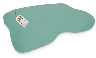 DUKAL | Kissenbezug perfekt passend für Liebscher & Bracht Nackenkissen | 40 x 55 cm | aus hochwertigem DOPPEL-Jersey | 100% Baumwolle | Farbe: Jade