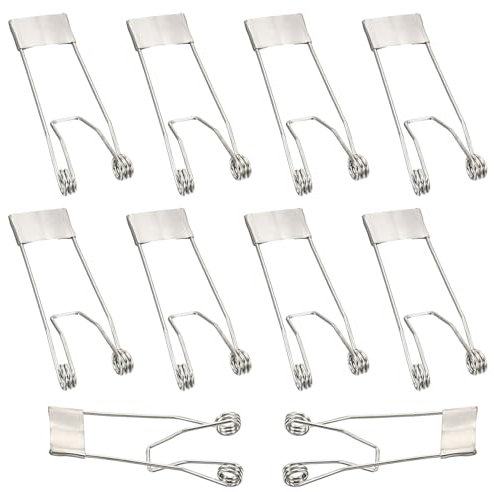 51x18mm Spot Encastré Clips À Ressort,10Pcs Sécurité Pinces Pour Plafond Lampe,Clips À Ressort Pour Plafonnier,Fixation Pour Spot Encastré LED,Pour Le Montage De Plafonniers,Spots Ou Lampes De Surface