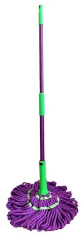 SHCHNA Bodenwischer Wischer Boden Selbstauswringender Mopp Mit Verlängertem Griff, Selbstdrehender Rotationsmopp, Freihändiger Wasch- Und Quetschmopp Für Den Boden Wischer Boden Wischmop(Iron Rod)