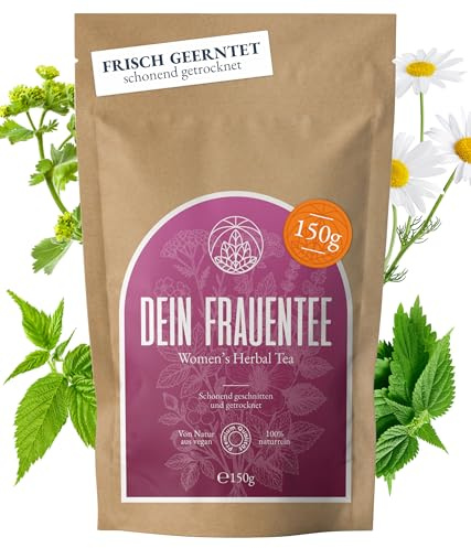 Tisana Donna Monte Nativo (150g) – Miscela sfusa con foglie di lampone, alchemilla, ortica, camomilla, ibisco, lavanda e rosa canina – Tisana aromatica