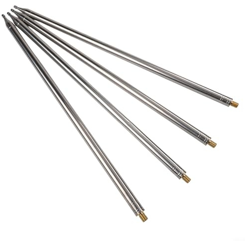 Telescopic Antenna 5.6M 18.4FT for GP Ham Radio, 14-Section Stainless Steel Shortwave Whip Antenna for DIY-Yagi and V Antenna, 4 Pack