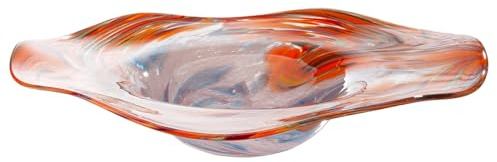 GILDE GLAS art Cuenco Dream de cristal, 8 cm de altura x 41 cm de diámetro, superficie decorativa