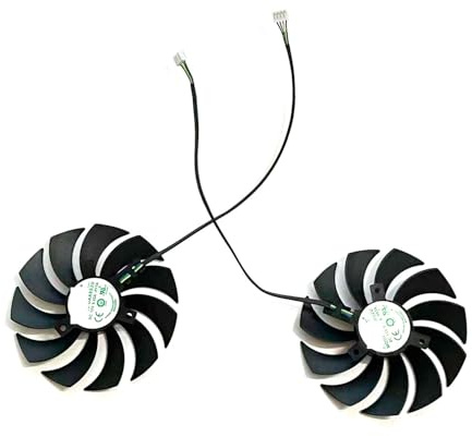 WANGYOZ 100mm GAA8S2U CF1010U12S 12V 0.45A RTX3070 GPU Cooling Fan For Zotac for Gaming for RTX 3070 AMP Holo Graphics Card Laptop parts(Silver)