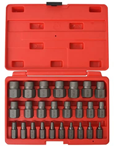 vidaXL 25-tlg. Vielzahn-Schraubenausdreher-Set Linksausdreher Schraubenlöser