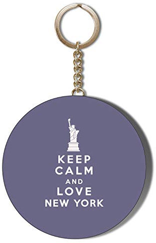 Gift Insanity KEEP CALM AND LOVE NEW YORK 58mm KEYRING BOTTLE OPENER